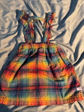 Ruffle butts suspender skirt